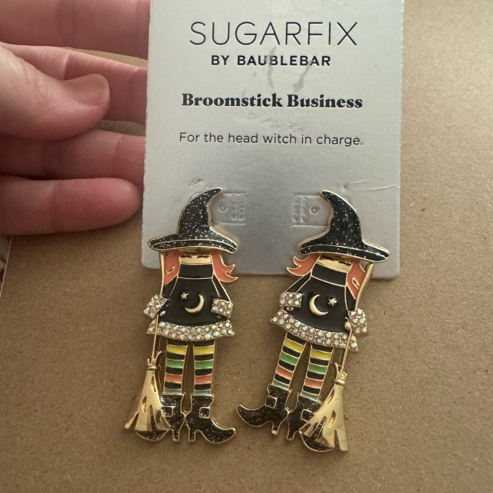 Sugarfix Witch Earrings- nickel free